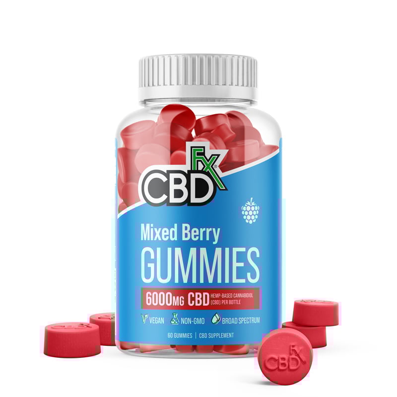cbdfx photo render gummies mixed berries original mg  
